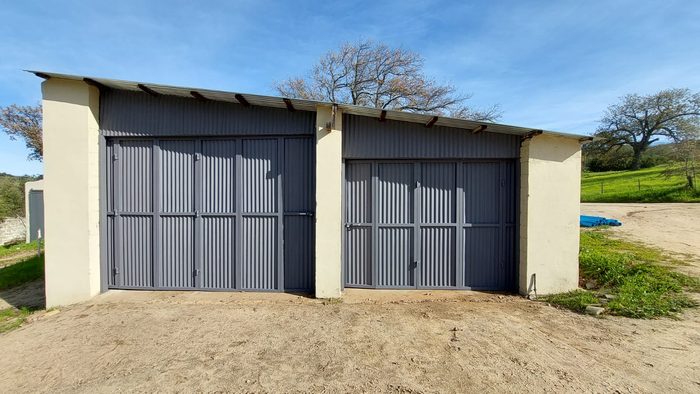 Steel doors fitted to a farm shed