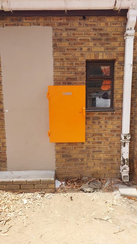 Steel door installation